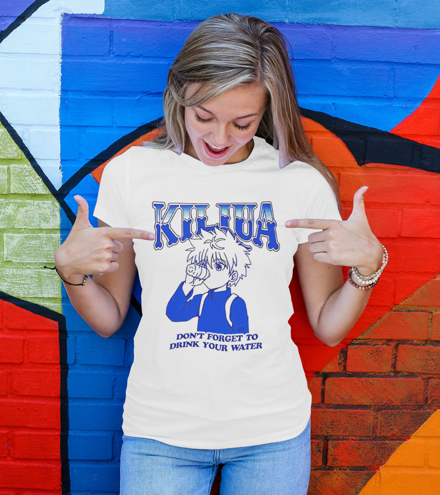 Killua Don't Forget To Drink Your Water T-Shirt