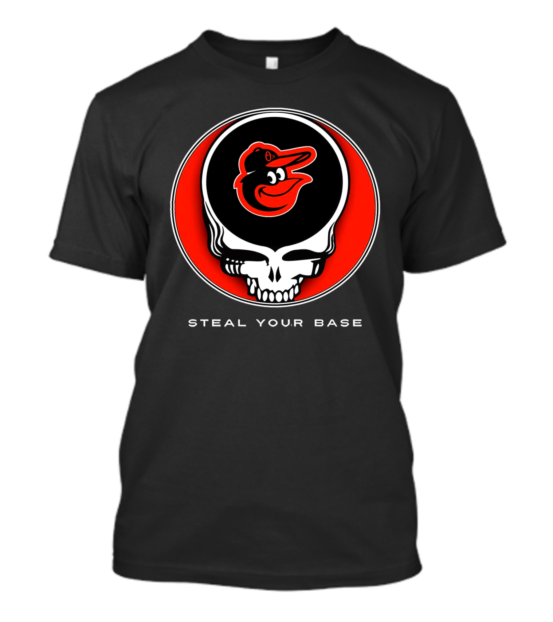 Steal Your Base Baltimore Orioles Grateful Dead Skull T-Shirt