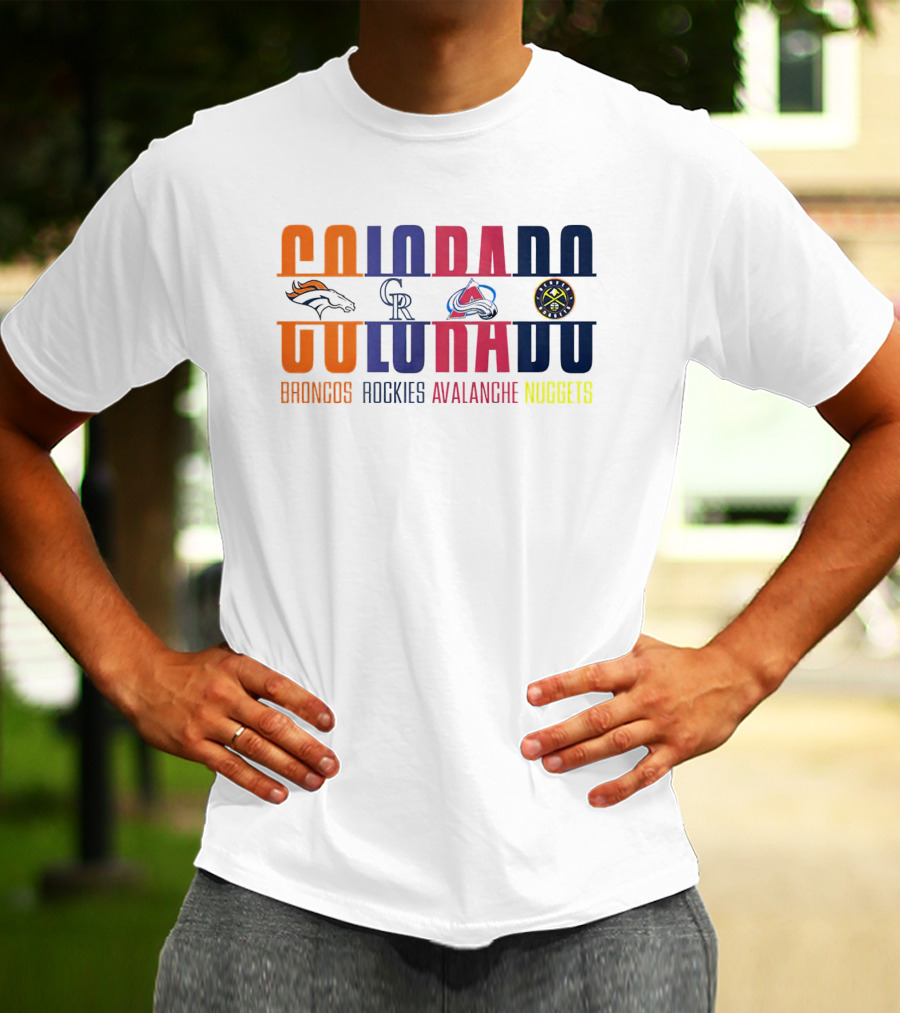 Colorado Broncos Rockies Avalanche Nuggets T-Shirt
