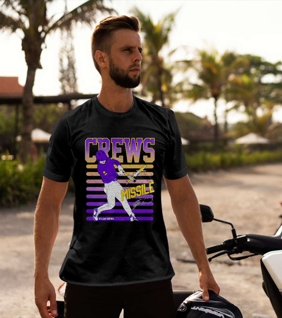 Crews Missile Dylan Crews LSU Tigers Signature T-Shirt