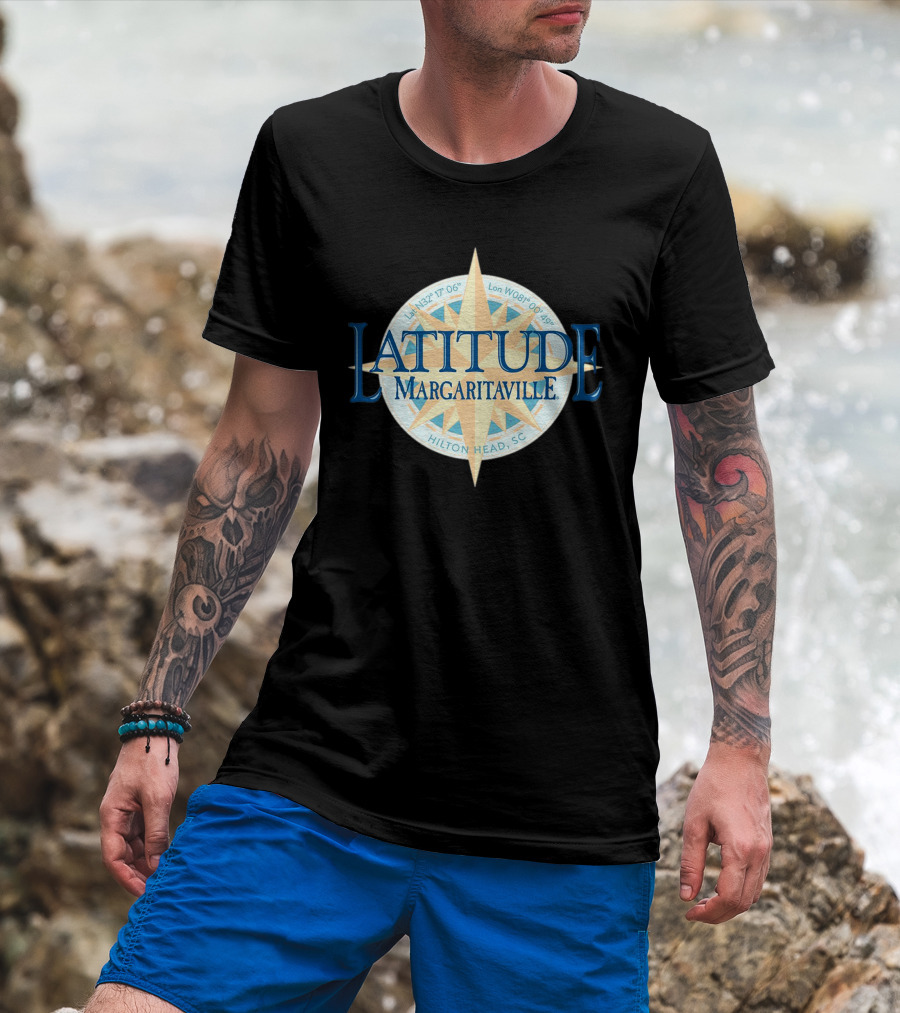 Latitude Margaritaville Hilton Head SC La N32 17 06 Lon W080 49 19 T-Shirt