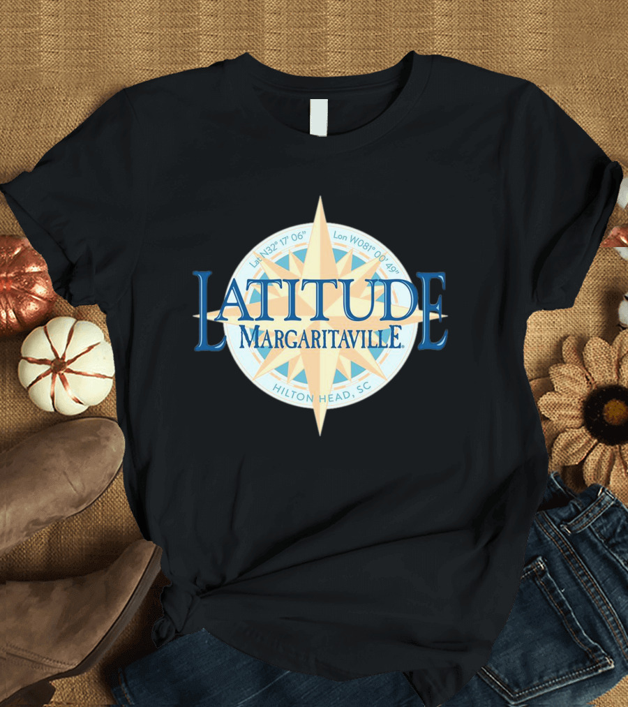 Latitude Margaritaville Hilton Head SC La N32 17 06 Lon W080 49 19 T-Shirt