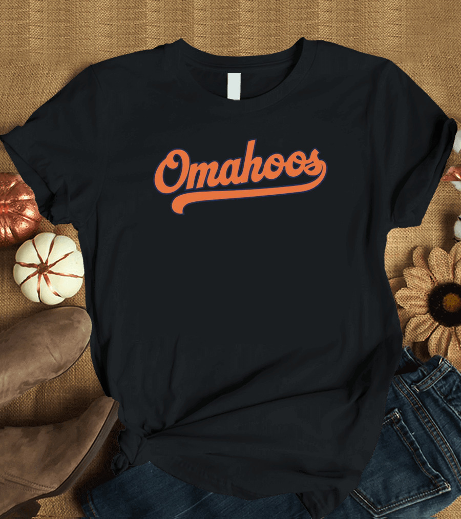 Omahoos Virginia Cavaliers Baseball Theme Arching Script T-Shirt