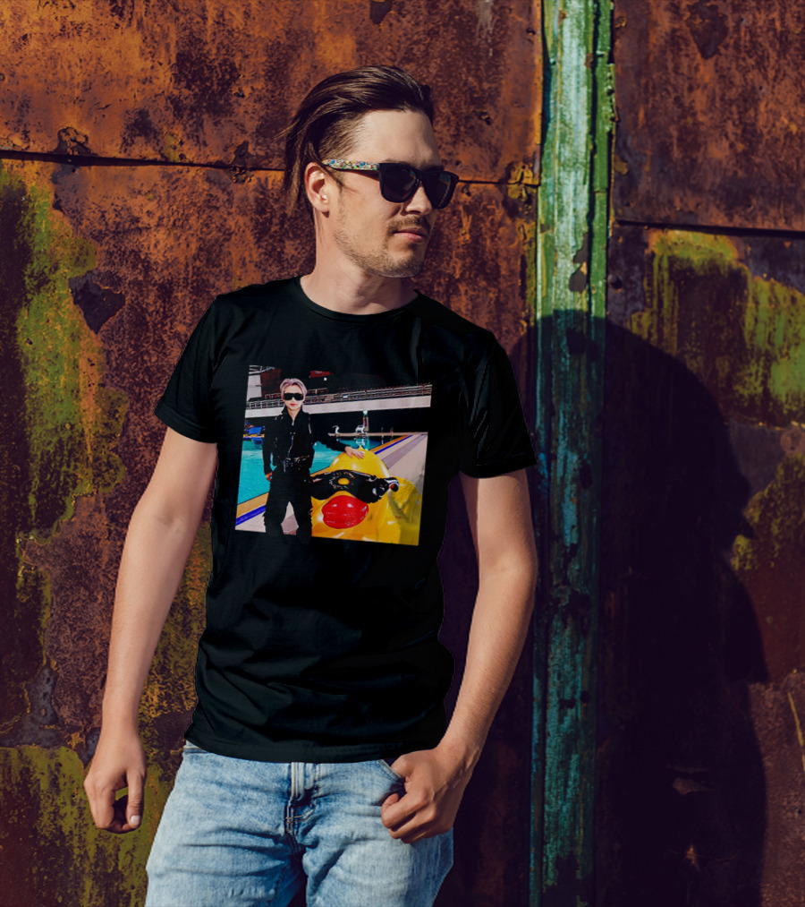 Stray Kids Felix By Pool With Giant Sunglasses Duck T-Shirt