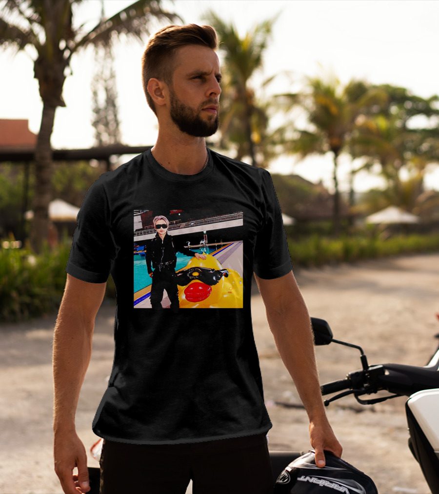 Stray Kids Felix By Pool With Giant Sunglasses Duck T-Shirt