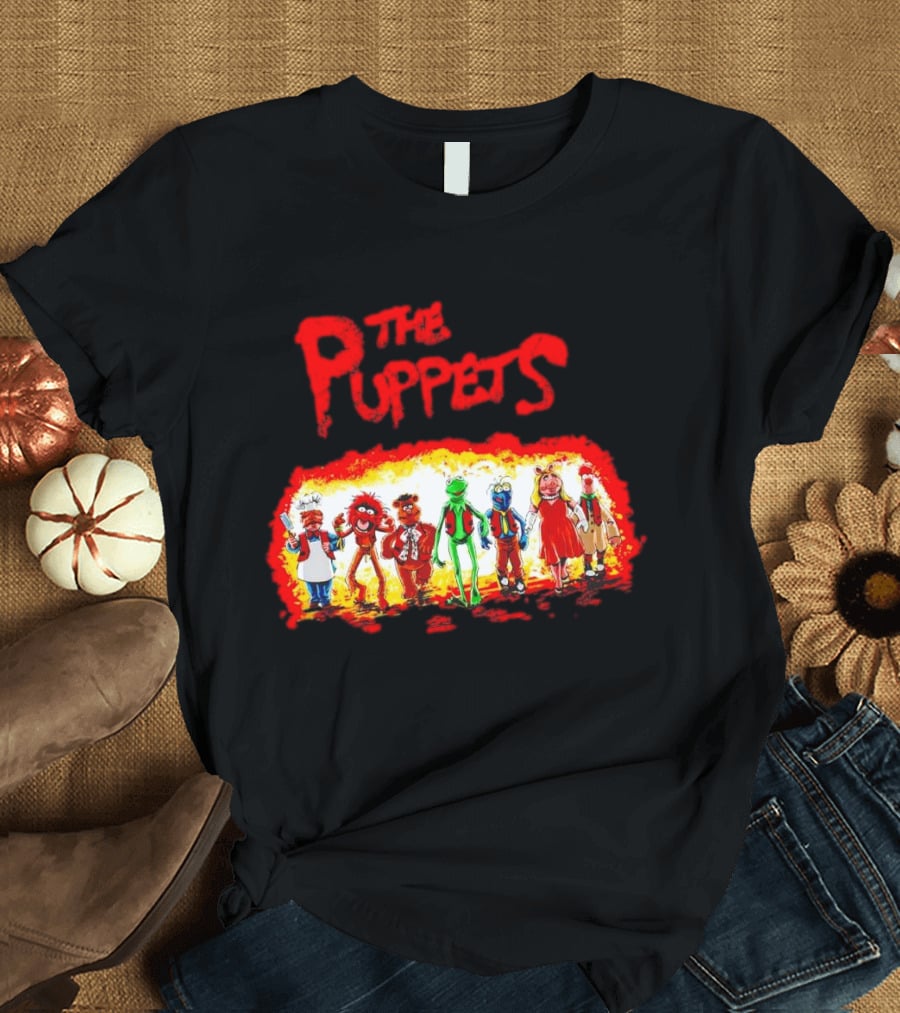 The Puppets Walking In Colorful Lineup T-Shirt
