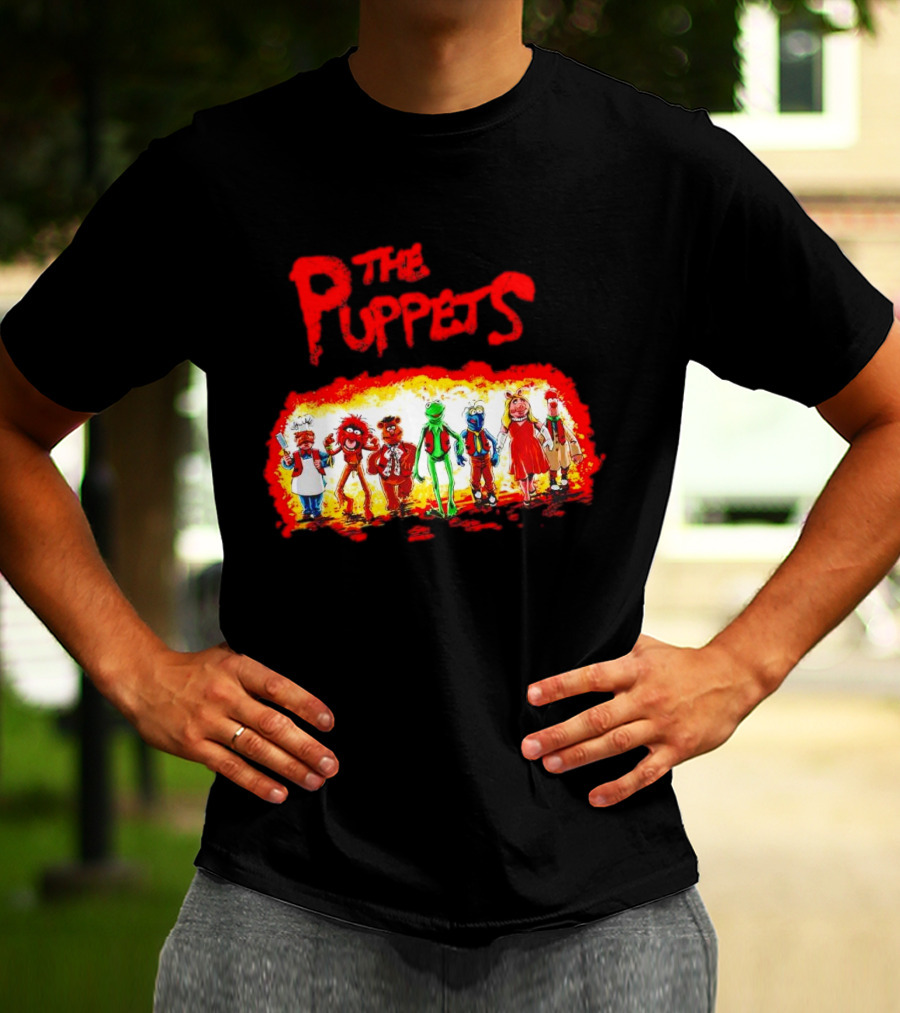 The Puppets Walking In Colorful Lineup T-Shirt