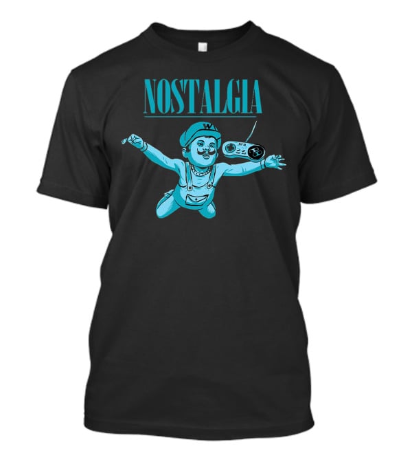 Nostalgia: Wario X Nirvana’s Nevermind Nineties Game Controller Classic T-Shirt