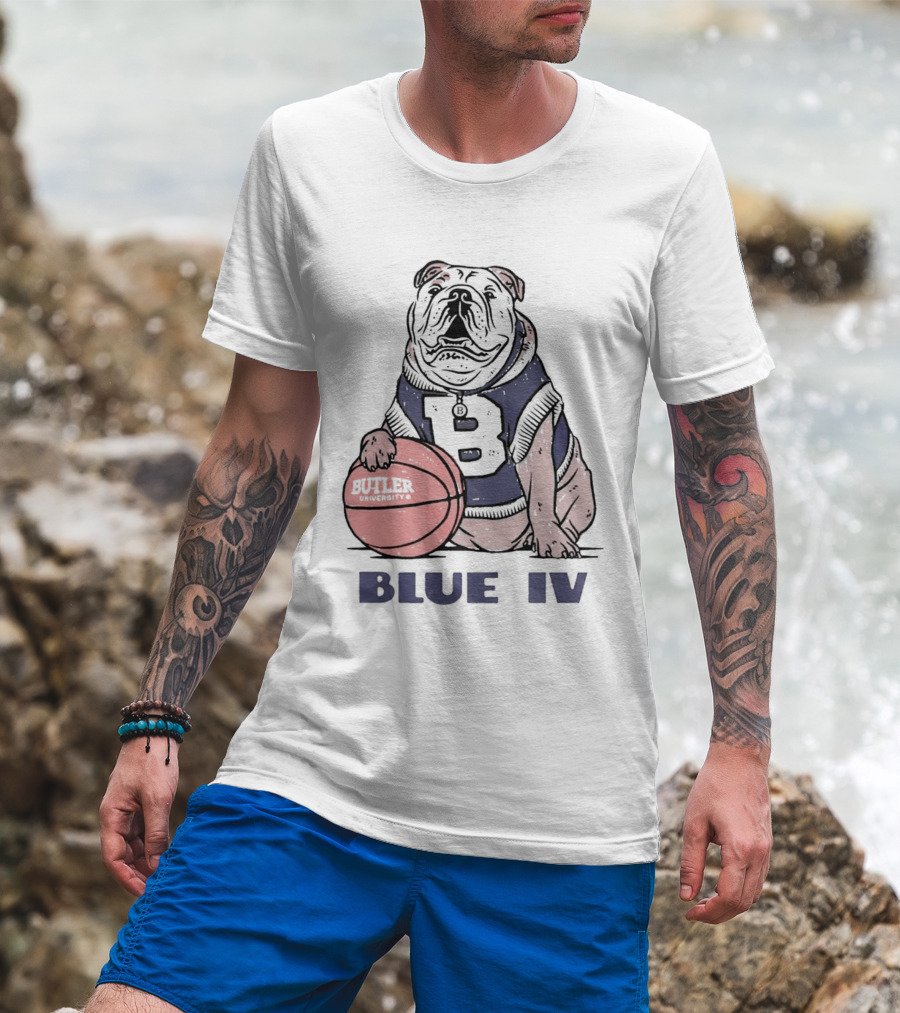 Butler University Bulldogs Blue IV Basketball T-Shirt