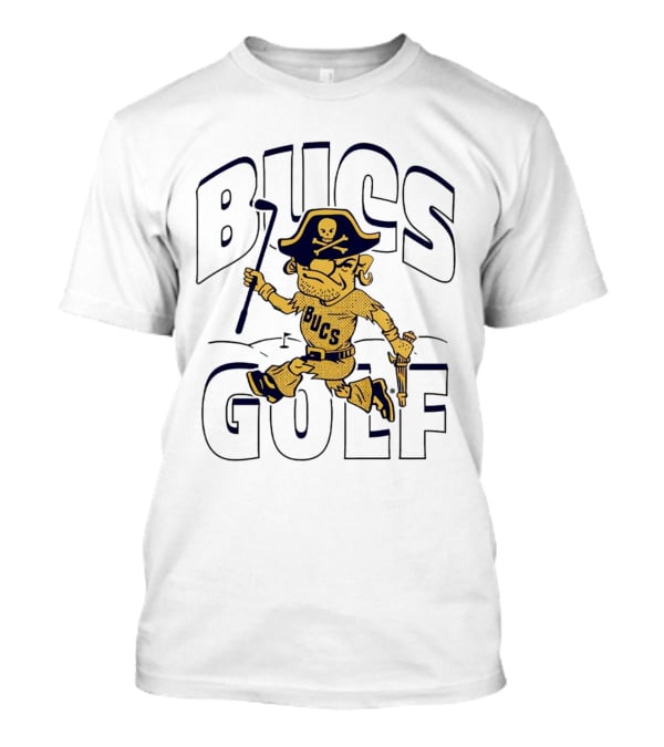 Bucs Golf Pirate With Skull Hat And Cane T-Shirt