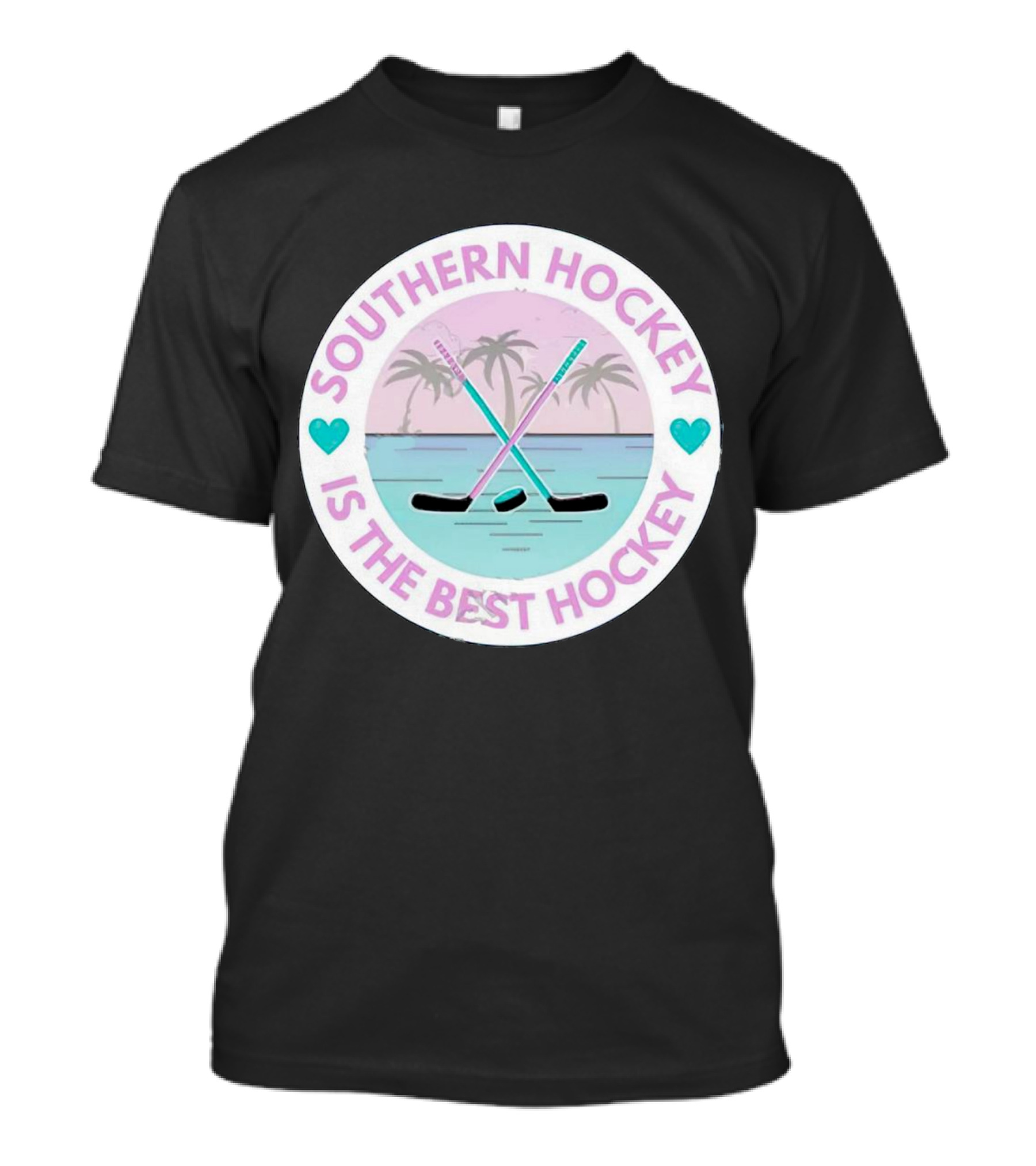 Southern Hockey Is The Best Hockey Palms And Crossed Sticks T-Shirt
