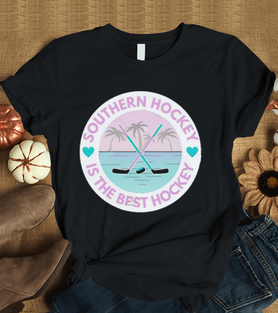 Southern Hockey Is The Best Hockey Palms And Crossed Sticks T-Shirt