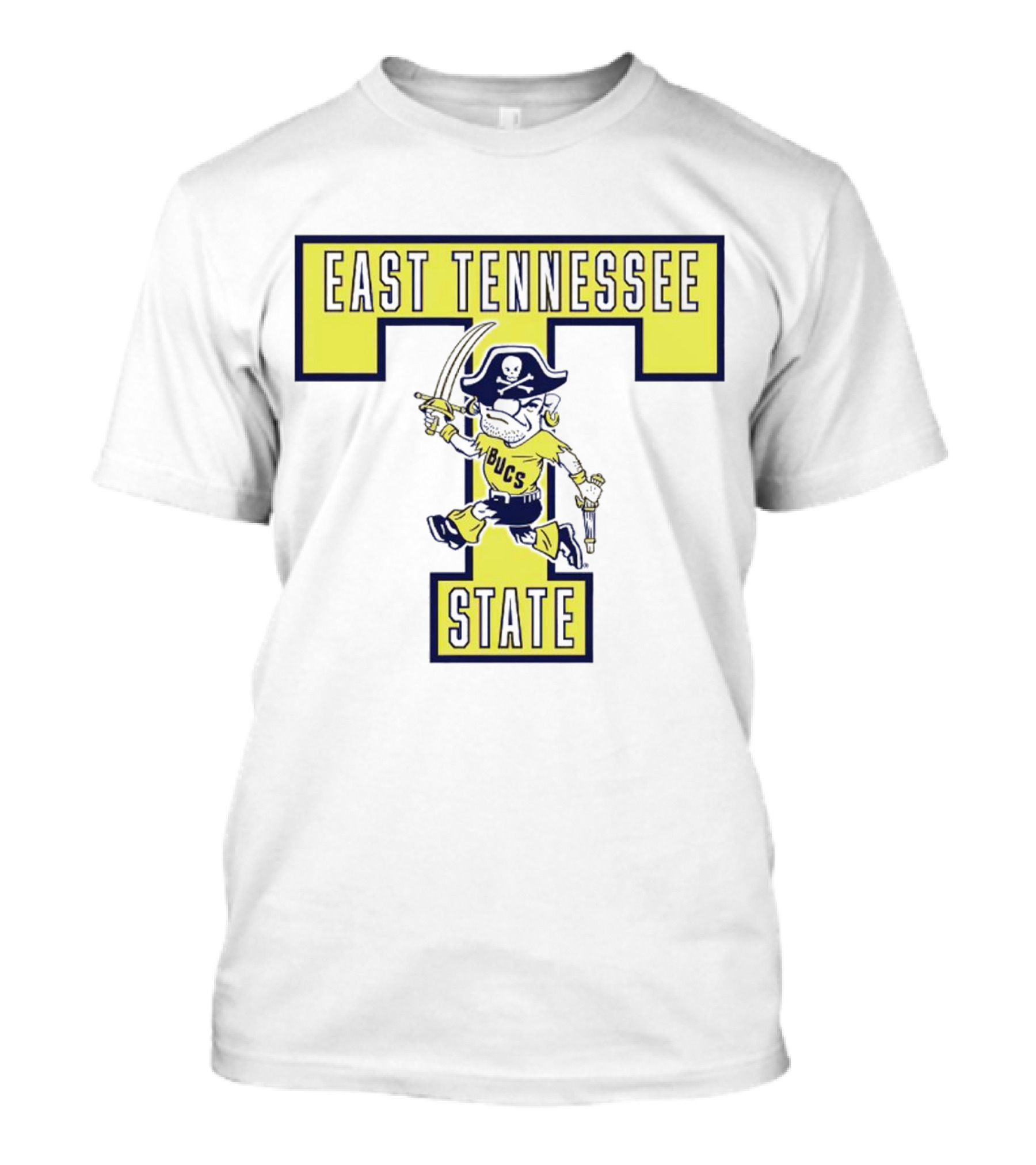 East Tennessee State Buccaneers Block ETSU Pirates T-Shirt