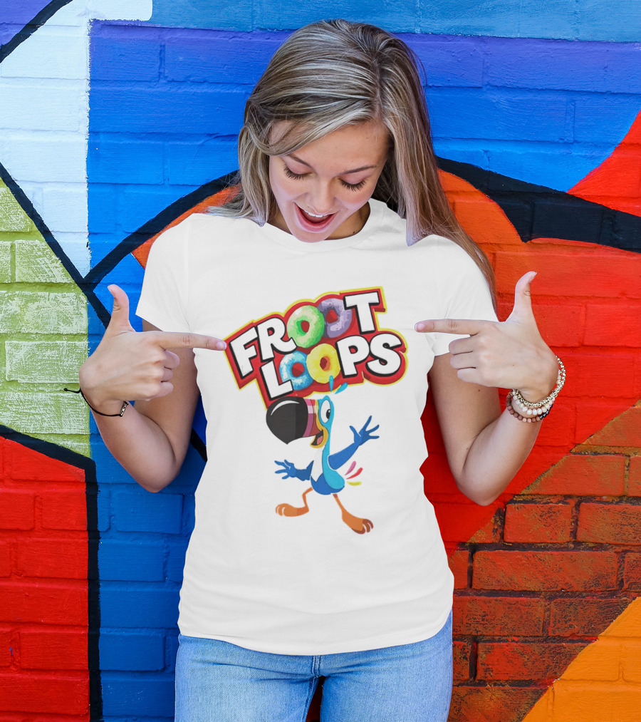 Froot Loops Toucan Sam Colorful T-Shirt