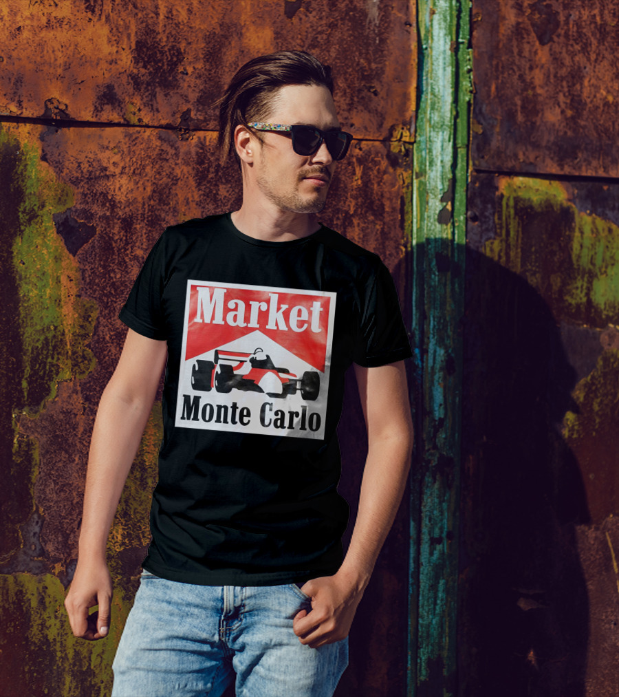 Market Monte Carlo Formula Racing Car T-Shirt