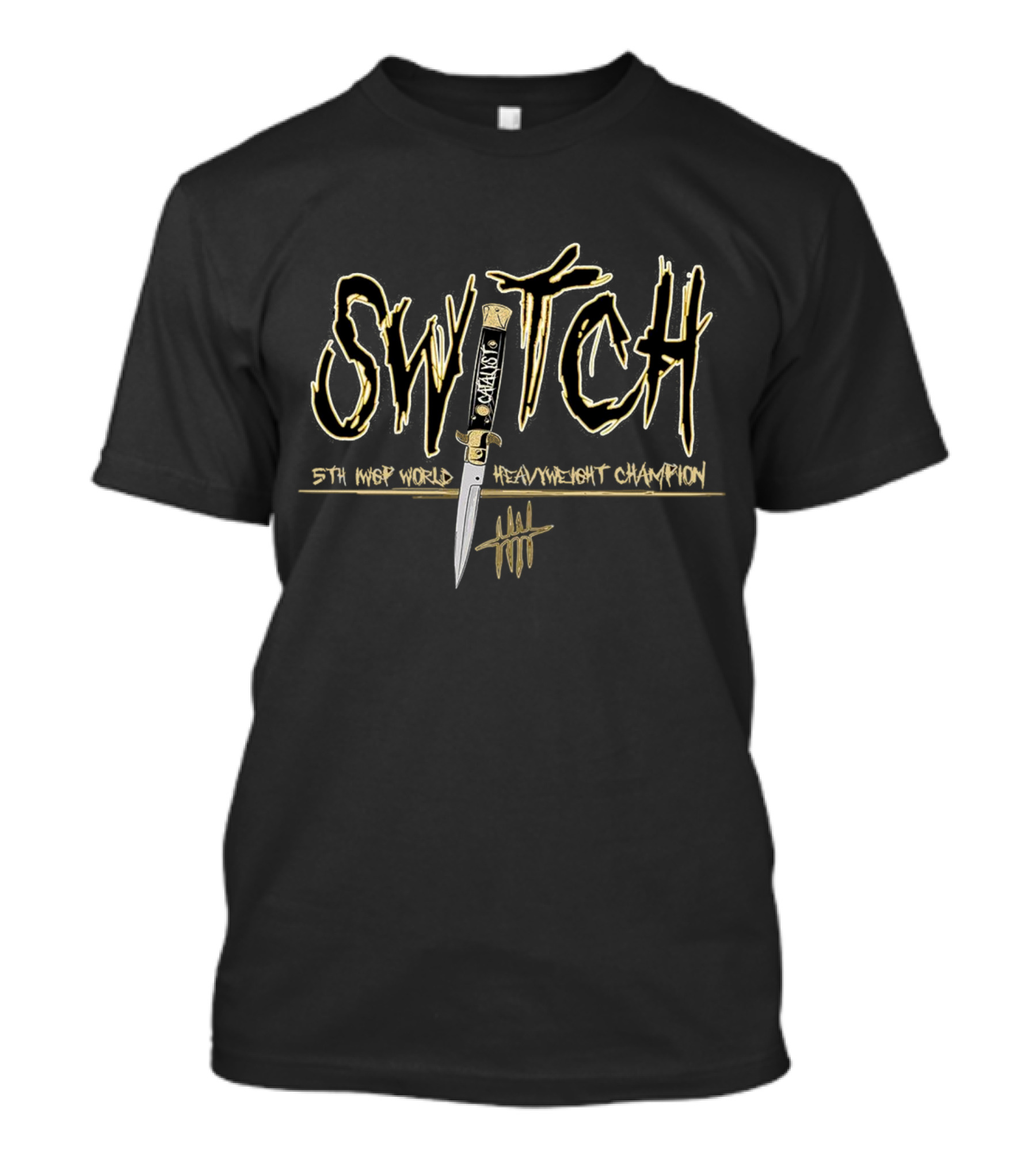 Switchblade Jay White 5th IWGP World Heavyweight Champion Knife T-Shirt