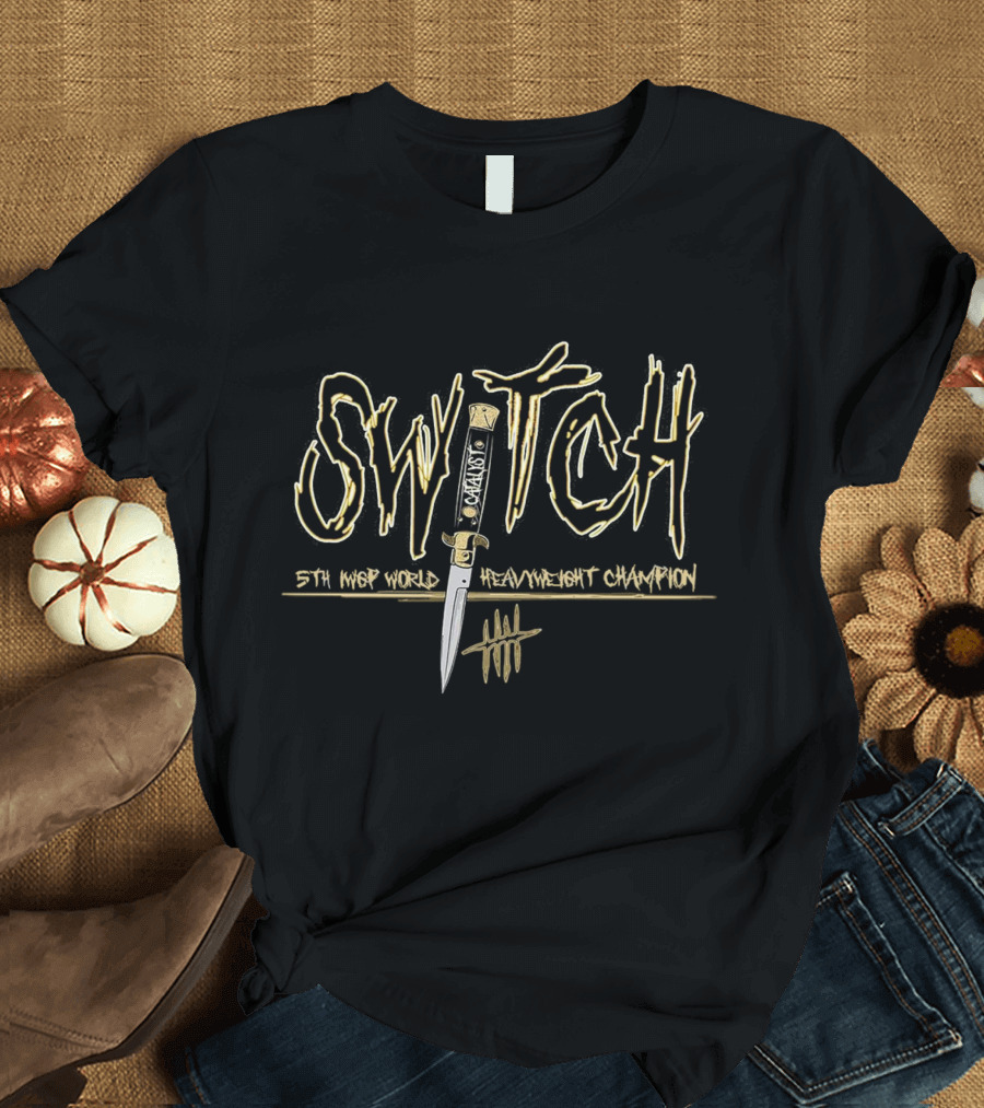 Switchblade Jay White 5th IWGP World Heavyweight Champion Knife T-Shirt