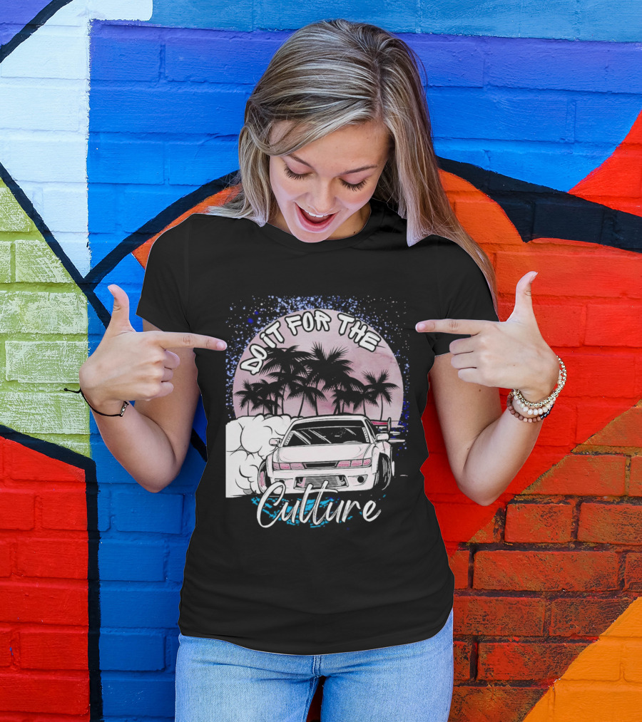 Do It For The Culture Sunset Car Drift Palms T-Shirt