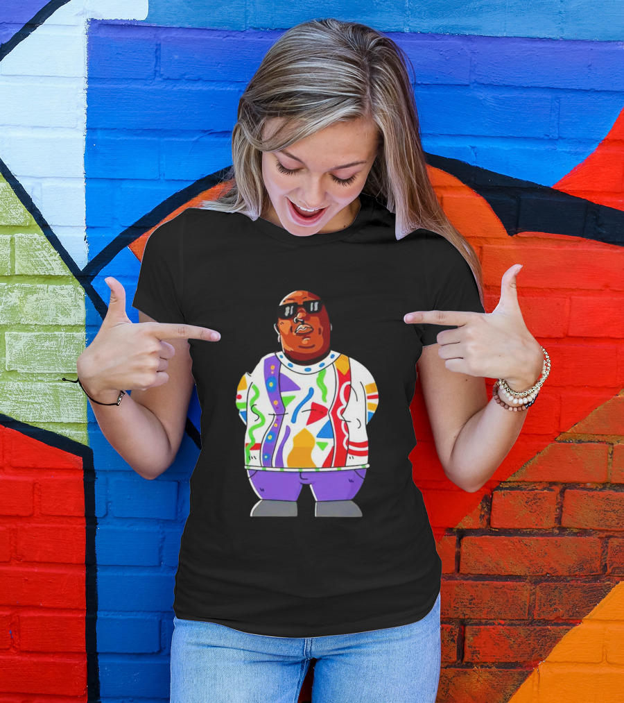 RIP Big Pokey Colorful Sweater Cartoon T-Shirt