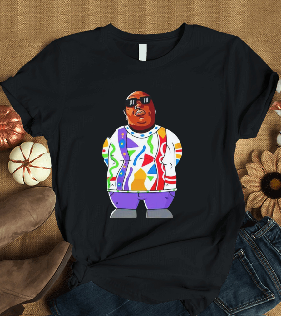 RIP Big Pokey Colorful Sweater Cartoon T-Shirt
