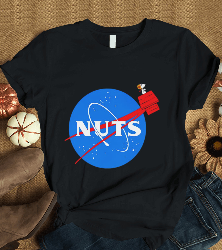 Snoopy Space Nuts NASA Parody Astronaut Adventure T-Shirt