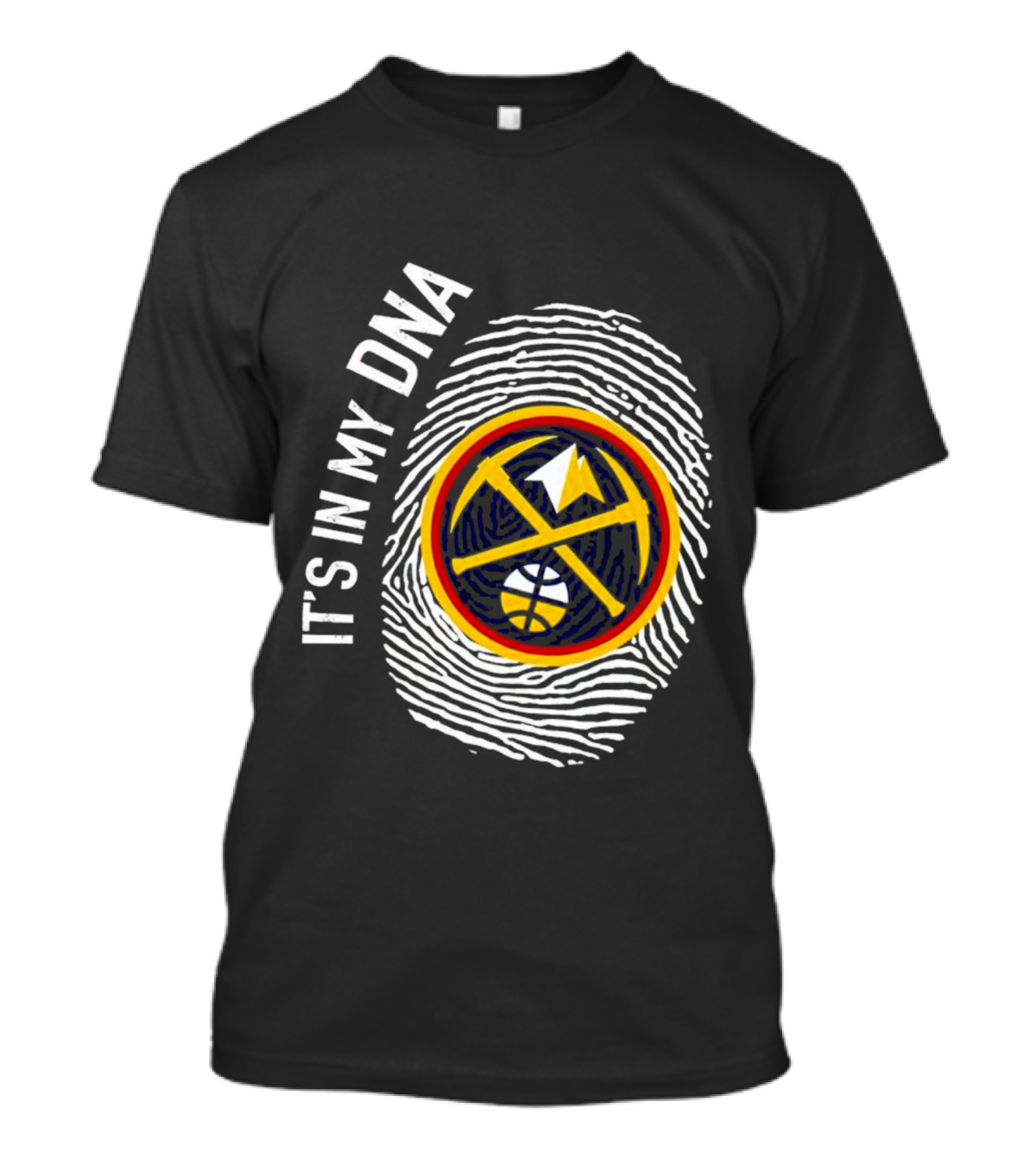 Denver Nuggets Basketball DNA Fingerprint Pride T-Shirt