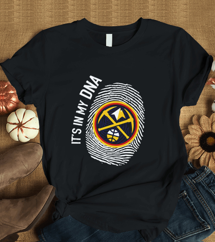 Denver Nuggets Basketball DNA Fingerprint Pride T-Shirt