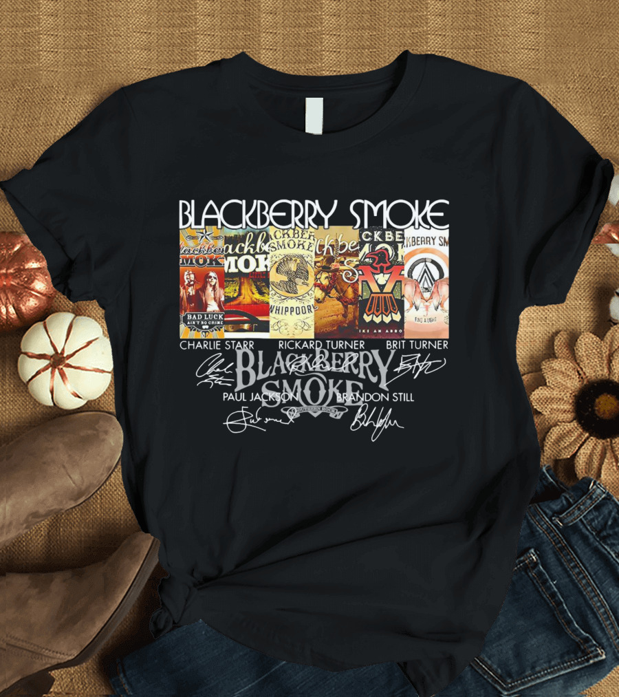 BLACKBERRY SMOKE CHARLIE STARR RICKARD TURNER BRIT TURNER PAUL JACKSON BRANDON STILL T-Shirt