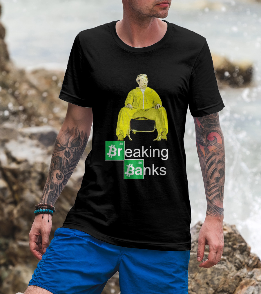 Breaking Banks Bitcoin Chemistry Suit T-Shirt