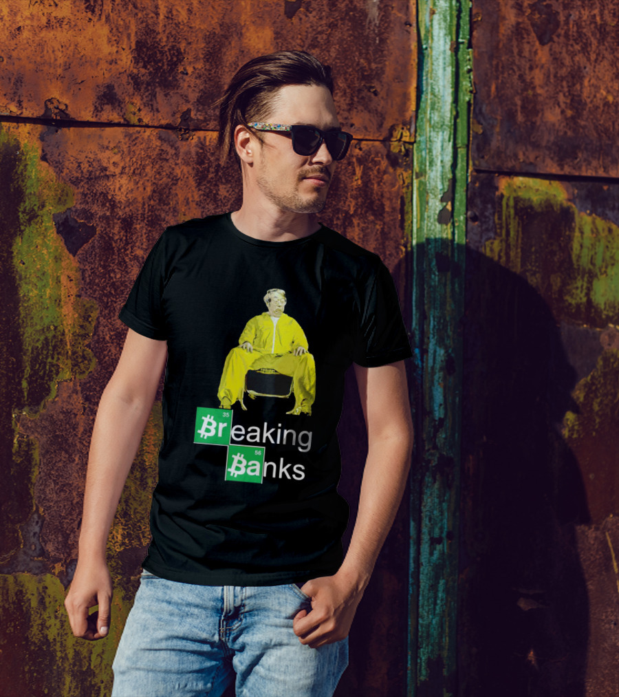 Breaking Banks Bitcoin Chemistry Suit T-Shirt
