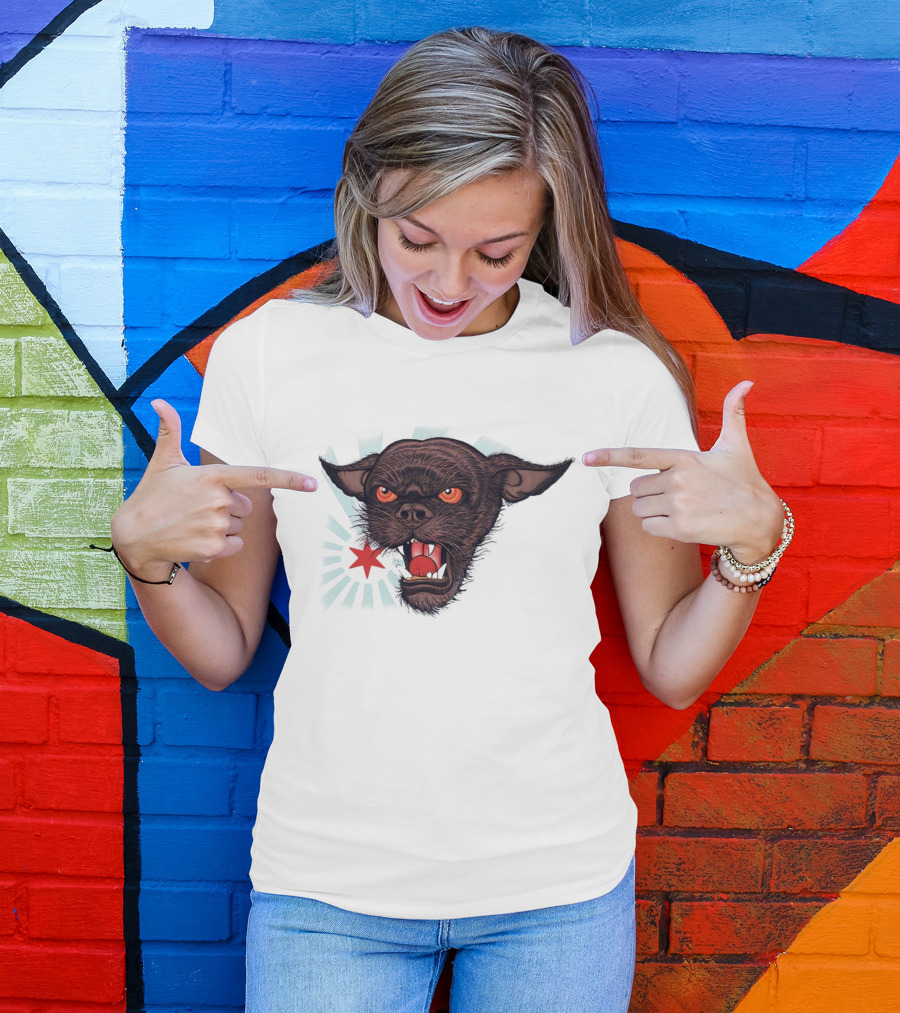 CM Punk Rowdy Chicago Star Ringer Dog T-Shirt