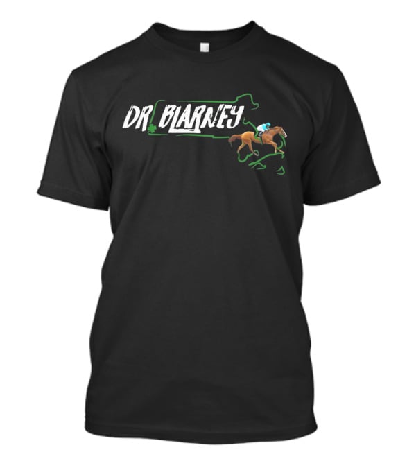 Dr. Blarney Horse Rider Jockey And Clover T-Shirt