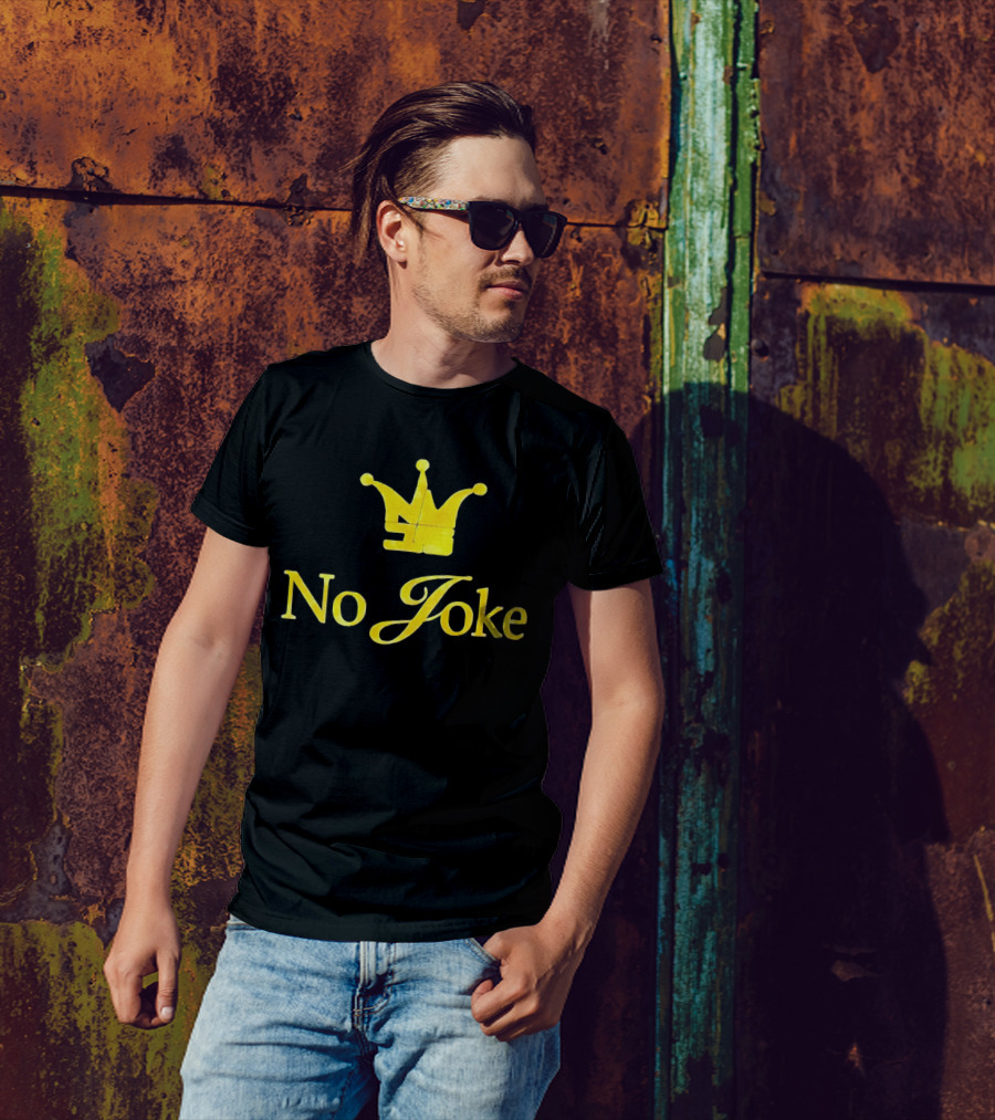 No Joke Yellow Crown T-Shirt