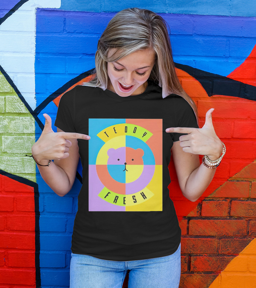 Teddy Fresh Colorful Circle Bear T-Shirt