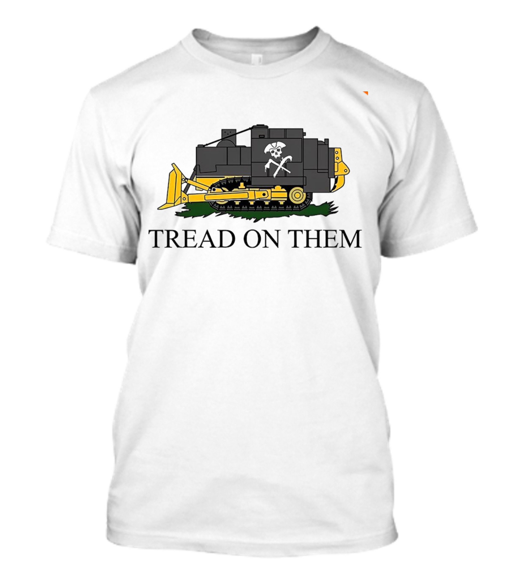 Tread On Them Killdozer Bulldozer Pirate Flag T-Shirt