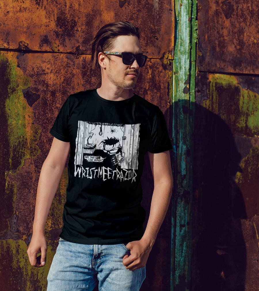 Wristmeetrazor Does This Look Like Heaven Johnny The Homicidal Mania T-Shirt