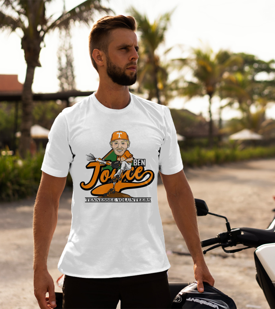 Ben Joyce Tennessee Volunteers Pitcher Caricature Orange Jersey T-Shirt