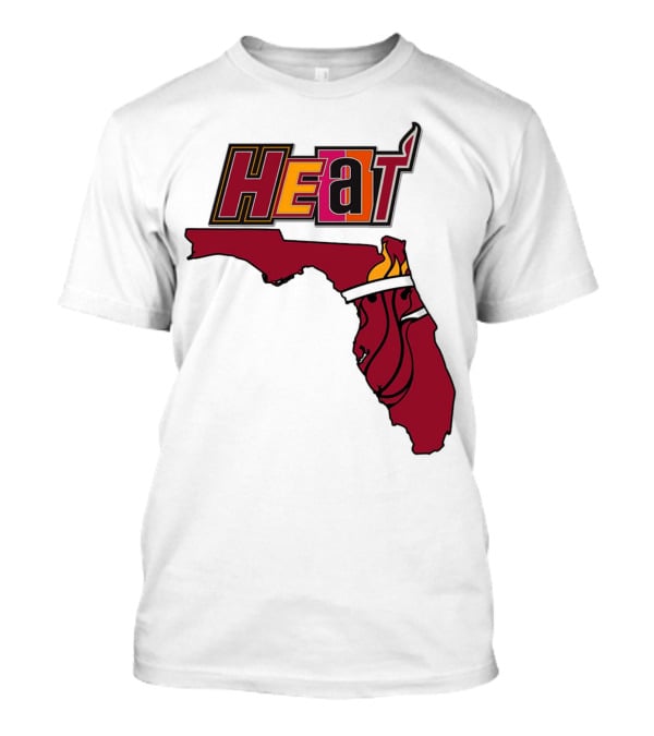 Heat Map Florida Basketball Emblem T-Shirt