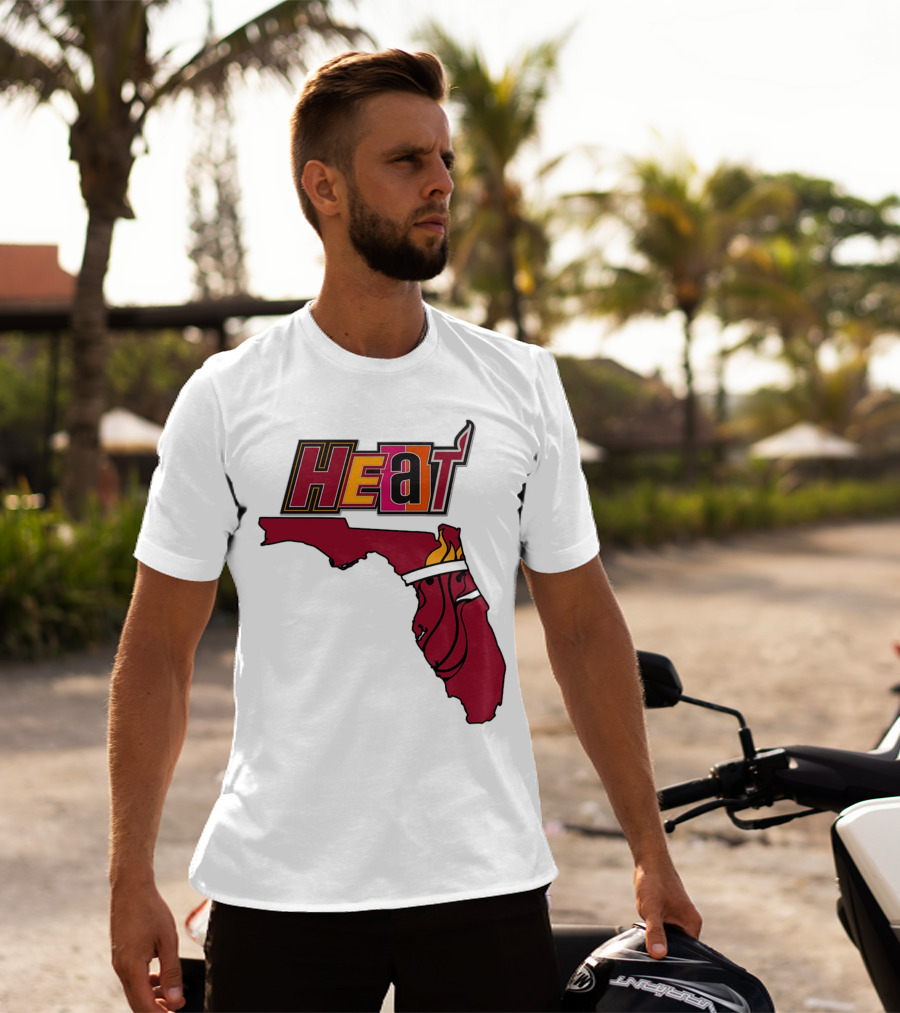Heat Map Florida Basketball Emblem T-Shirt