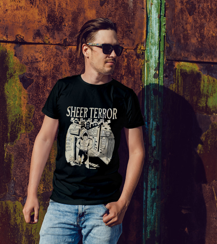 Sheer Terror Stop Glorifying Rats Urban Alleyway Scene T-Shirt