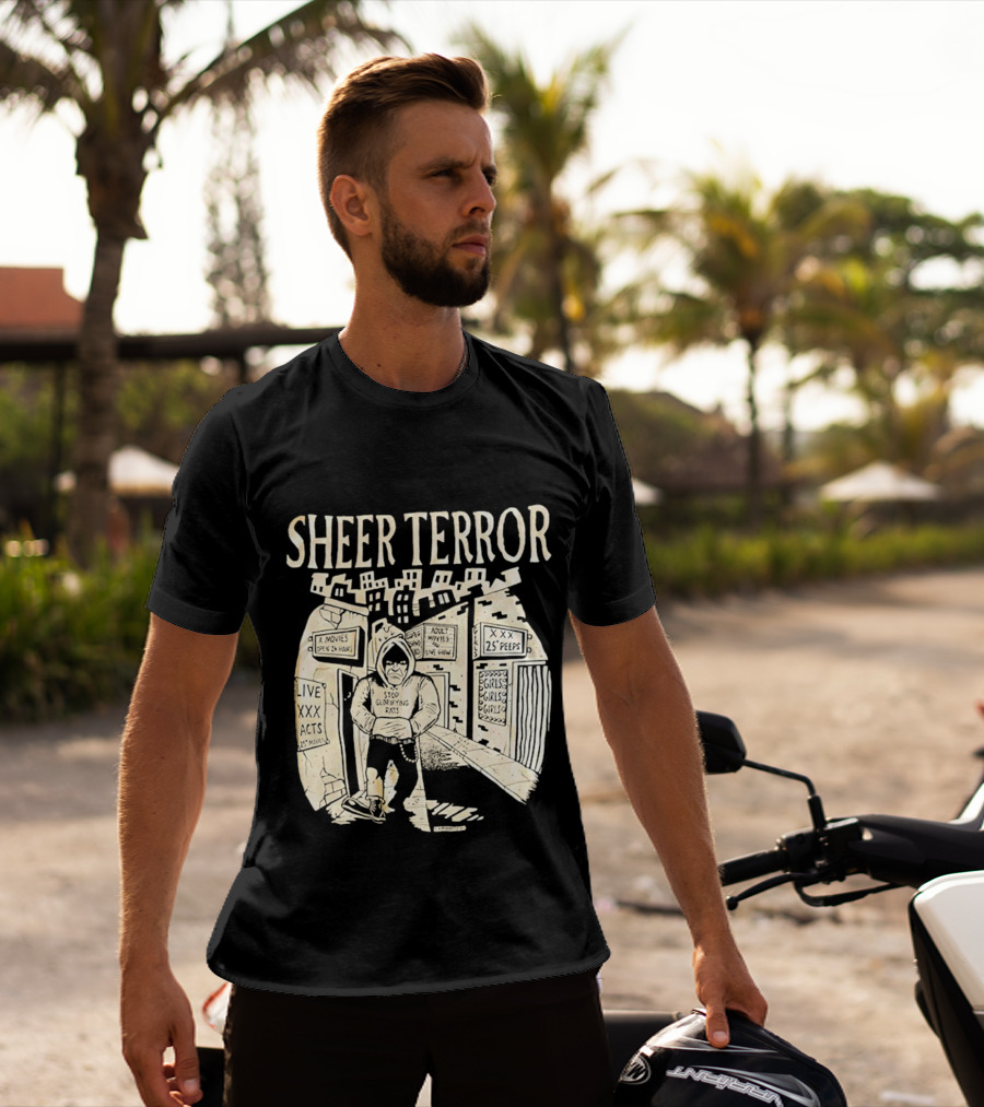 Sheer Terror Stop Glorifying Rats Urban Alleyway Scene T-Shirt