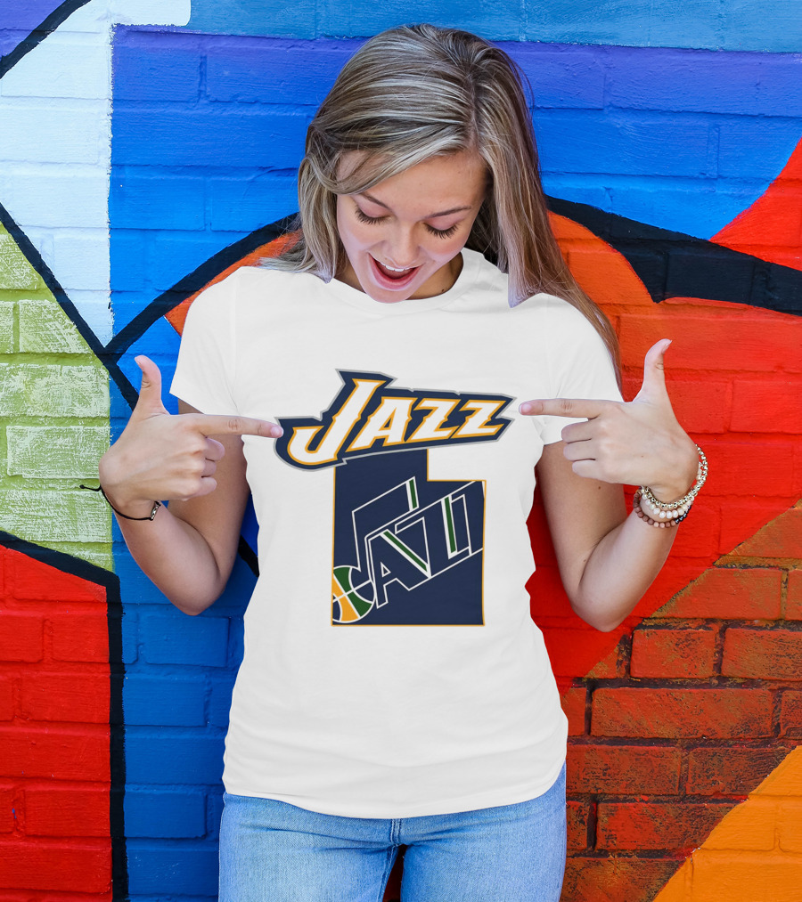 Jazz Utah Map T-Shirt