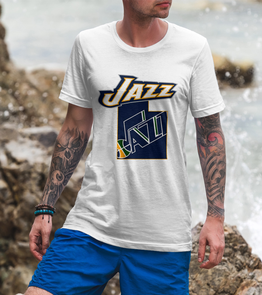 Jazz Utah Map T-Shirt