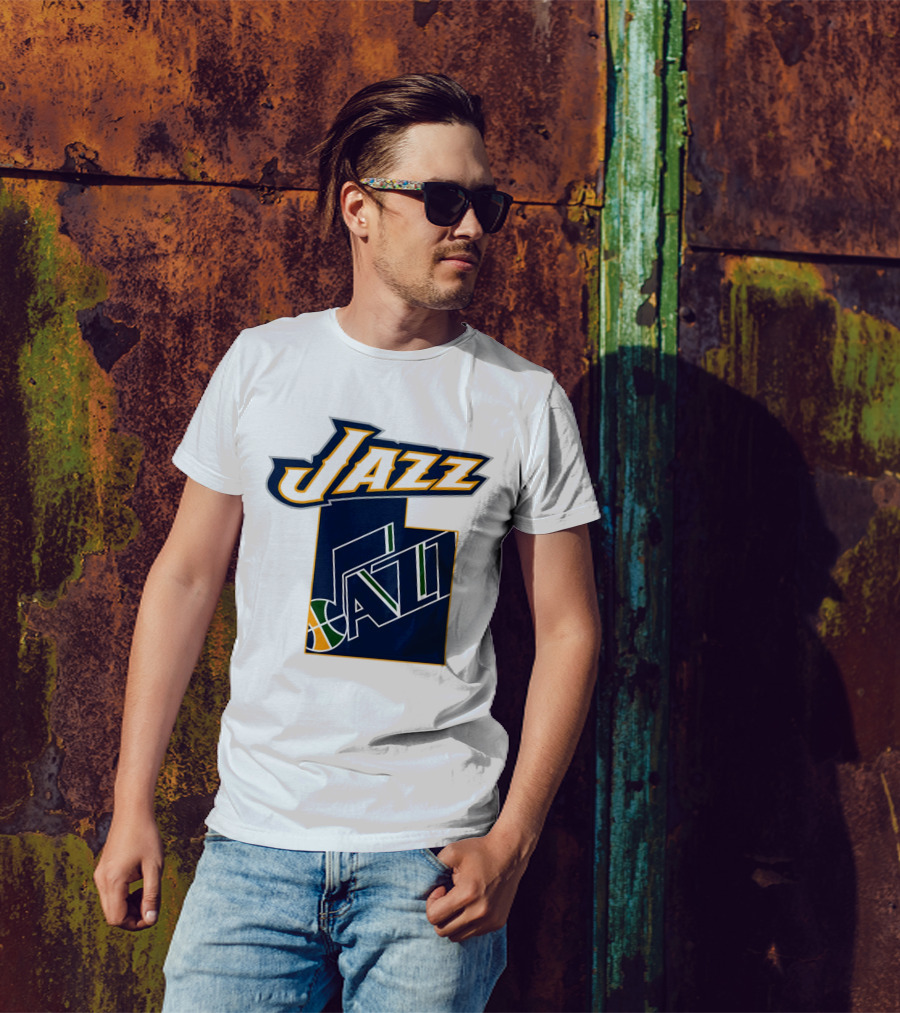 Jazz Utah Map T-Shirt