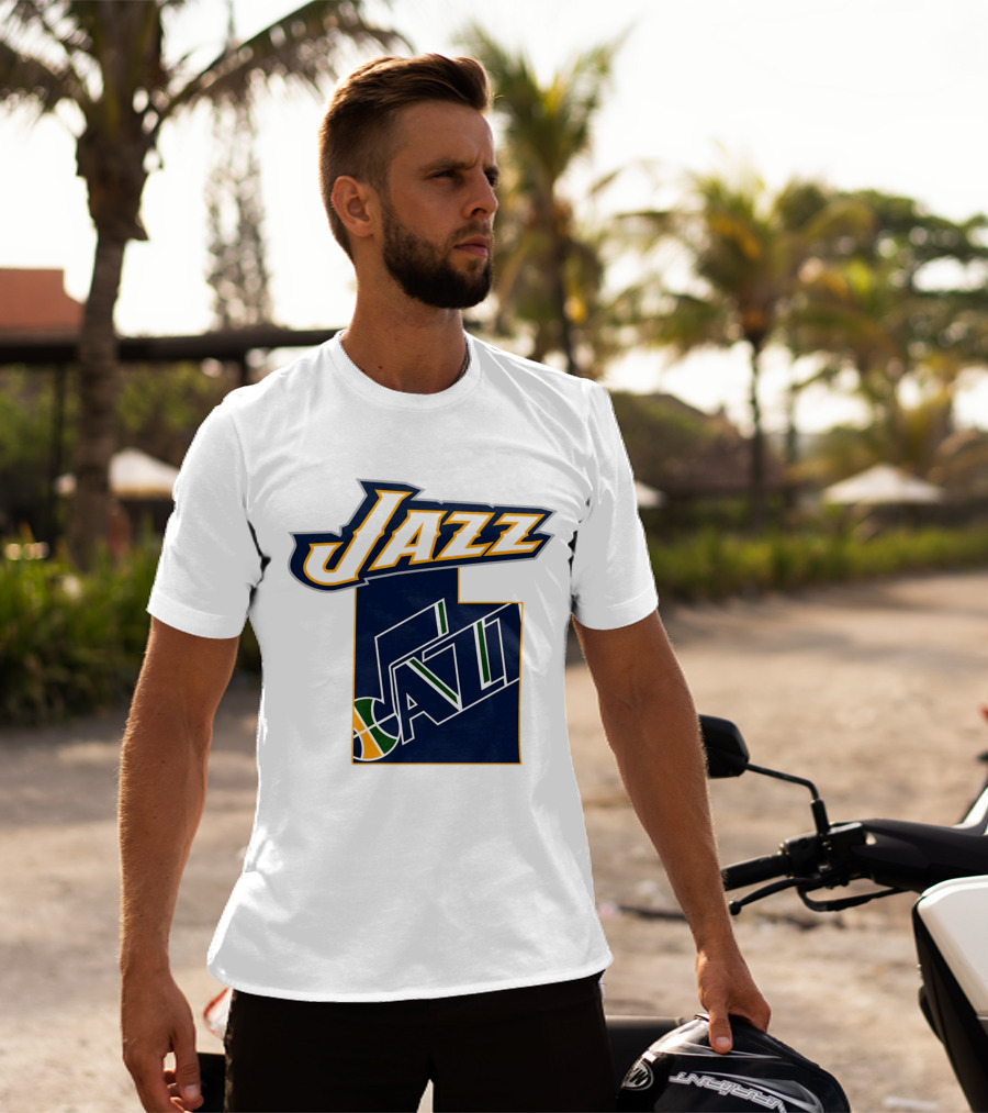 Jazz Utah Map T-Shirt