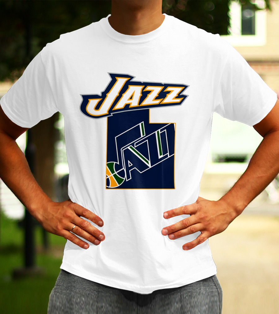Jazz Utah Map T-Shirt