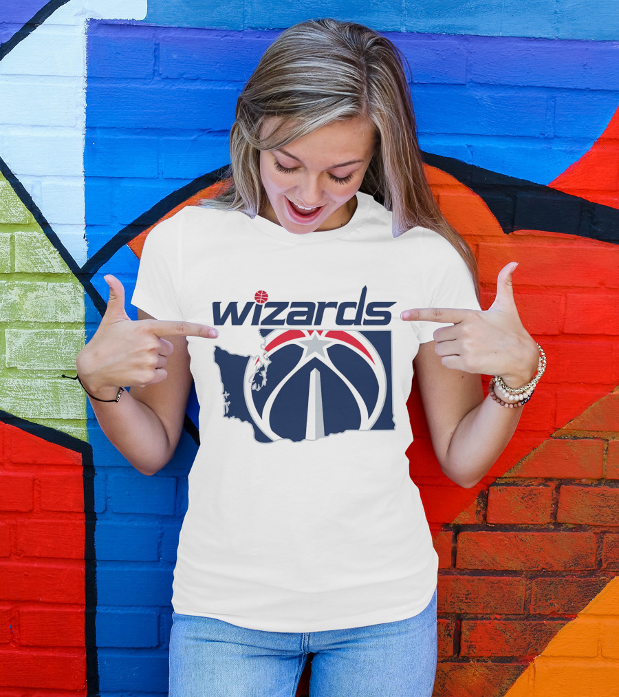 Wizards Washington State Map T-Shirt