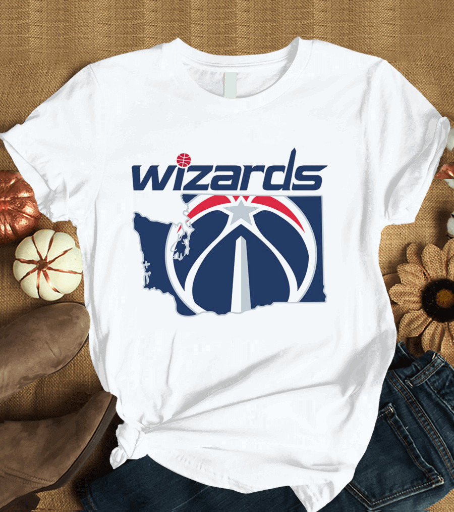 Wizards Washington State Map T-Shirt