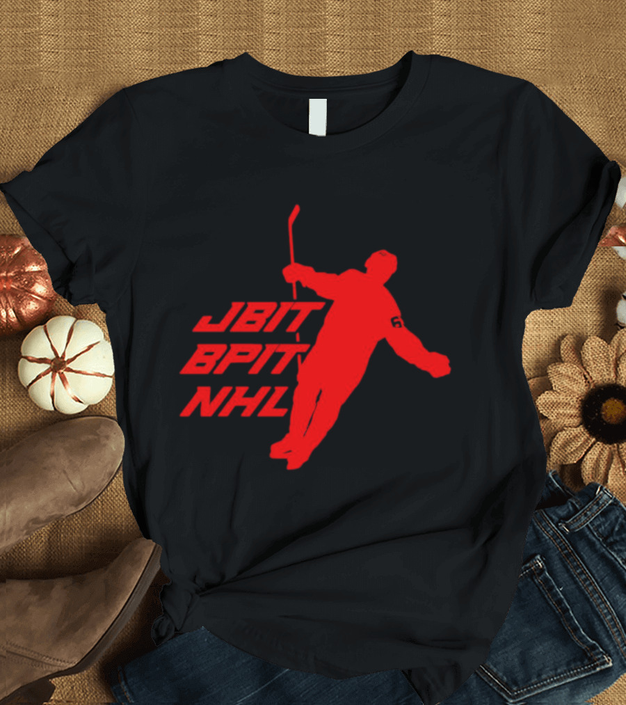 Jbitbpitnhl Jesper Bratt New Jersey Devils NHL Red T-Shirt