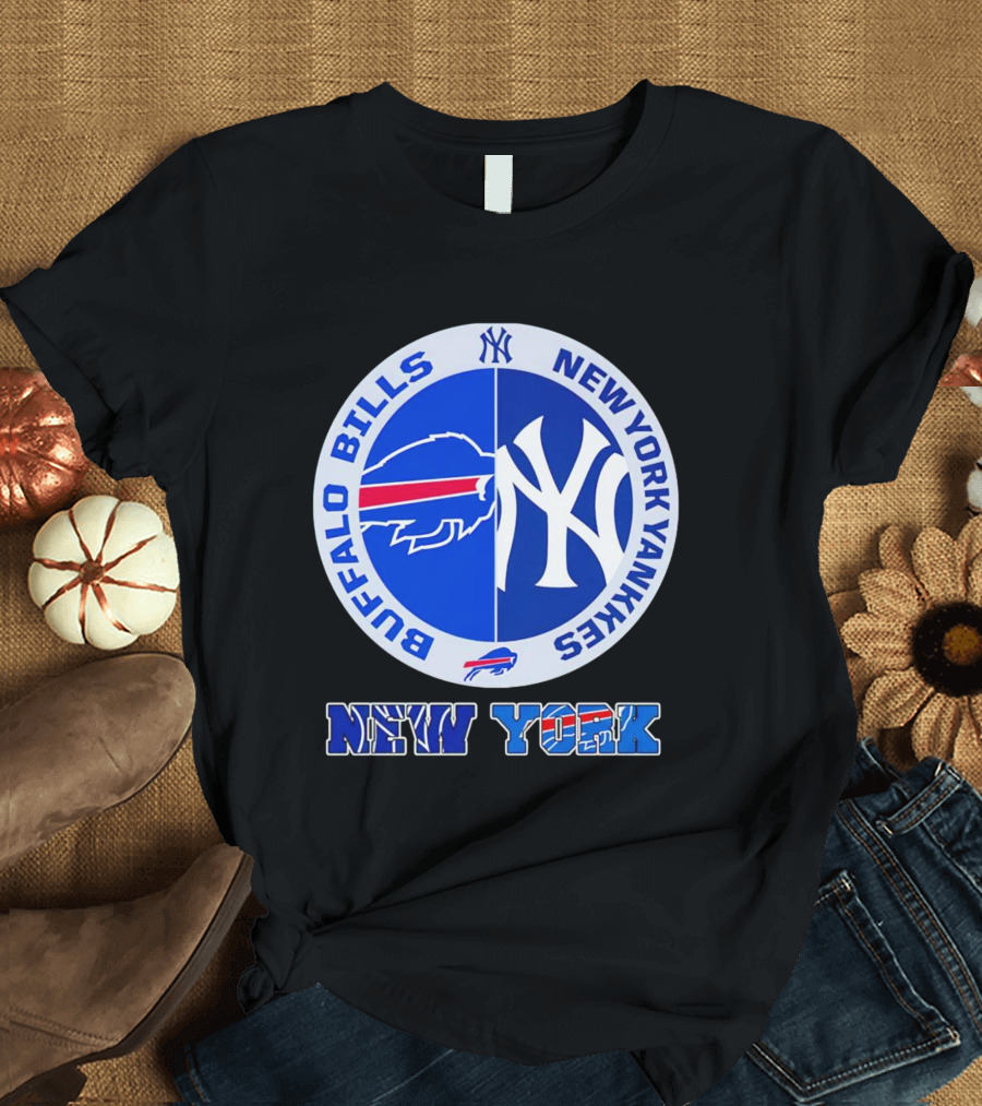 New York Buffalo Bills New York Yankees NYY NY Buffalo T-Shirt